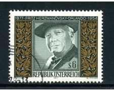 1977 - AUSTRIA - FRITZ ORLANDO SCRITTORE - USATO - LOTTO/28087 1977 - AUSTRIA - FRITZ ORLANDO SCRITTORE - USATO - LOTTO/28087