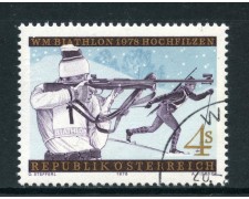 1978 - AUSTRIA - MONDIALI DI BIATHLON - USATO - LOTTO/28097 1978 - AUSTRIA - MONDIALI DI BIATHLON - USATO - LOTTO/28097