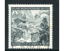 1984 - AUSTRIA - CONTROLLO DEI TORRENTI - USATO - LOTTO/28323