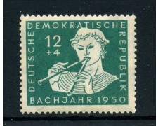 1950 - GERMANIA DEMOCRATICA - 12+4p. BACH - T/L - LOTTO/28376 1950 - GERMANIA DEMOCRATICA - 12+4p. BACH - T/L - LOTTO/28376