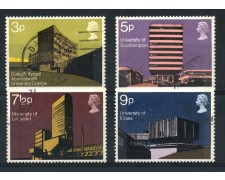 1971 - GRAN BRETAGNA - EDIFICI UNIVERSITARI 4v. - USATI - LOTTO/28399