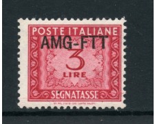 1949/54 - TRIESTE A - 3 LIRE SEGNATASSE - NUOVO - LOTTO/28463 1949/54 - TRIESTE A - 3 LIRE SEGNATASSE - NUOVO - LOTTO/28463