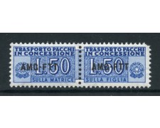 1953 - TRIESTE A - 50 LIRE PACCHI CONCESSIONE - NUOVO - LOTTO/28465 1953 - TRIESTE A - 50 LIRE PACCHI CONCESSIONE - NUOVO - LOTTO/28465