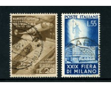 1951 - LOTTO/6137UE - REPUBBLICA - 29° FIERA DI MILANO 2v. - USATI