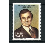 2005 - LOTTO/7498 - REPUBBLICA - LUIGI CALABRESI - NUOVO 2005 - LOTTO/7498 - REPUBBLICA - LUIGI CALABRESI - NUOVO