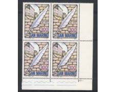 1983 - LOTTO/80344 - SAN MARINO - LICEO DI STATO - QUARTINA NUOVI