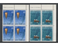1983 - LOTTO/8035Q - SAN MARINO - EUROPA 2v. - QUARTINE NUOVI