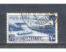 1950 - LOTTO/9833U - SOMALIA AFIS - POSTA AEREA 70c. USATO