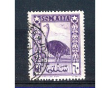 1950 - LOTTO/9843U - SOMALIA AFIS - 60c. LILLA VIOLACEO - USATO