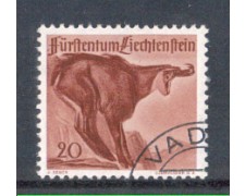 1947 - LOTTO/LIE228U - LIECHTENSTEIN - 20r. CAMOSCIO - USATO