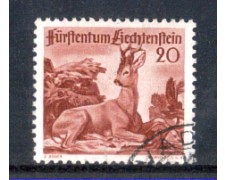 1950 - LOTTO/LIE247U - LIECHTENSTEIN - 20r. CAPRIOLO - USATO
