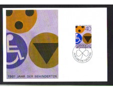 1981 - LBF/3593 - LIECHTENSTEIN - ANNO INTERNAZIONALE DISABILI - MAX