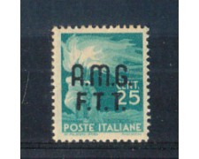 1947 - LOTTO/10172N - TRIESTE A - 25c. DEMOCRATICA