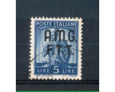 1947 - LOTTO/10178U - TRIESTE A -  5 LIRE DEMOCRATICA USATO