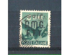 1947 - LOTTO/10180U - TRIESTE  A - 8 LIRE DEMOCRATICA USATO
