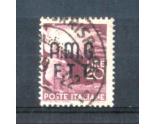 1947 - LOTTO/10184U - TRIESTE A - 20 LIRE DEMOCRATICA USATO