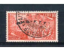 1948 - LOTTO/10200U - TRIESTE A - 10 LIRE RISORGIMENTO USATO