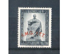 1949 - LOTTO/10227N - TRIESTE A - 20 LIRE GIUSEPPE MAZZINI
