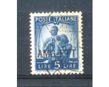 1949 - LOTTO/10239U - TRUESTE A - 5 LIRE DEMOCRATICA USATO