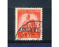 1949 - LOTTO/10241U - TRIESTE A - 10 LIRE DEMOCRATICA USATO