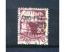 1949 - LOTTO/10243U - TRIESTE A - 20 LIRE DEMOCRATICA USATO