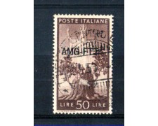 1949 - LOTTO/10245U - TRIEST A - 50 LIRE DEMOCRATICA  USATO