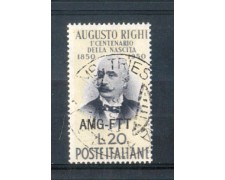 1950 - LOTTO/10266U - TRIESTE A - 20 LIRE AUGUSTO RIGHI USATO