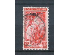1950 - LOTTO/10278U - TRIESTE A - 35 LIRE ITALIA AL LAVORO USATO