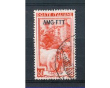 1950 - LOTTO/10282U - TRIESTE A - 60 LIRE ITALIA AL LAVORO USATO