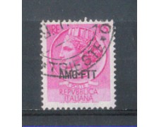 1953 - LOTTO/10345U - TRIESTE A - 13 LIRE ITALIA TURRITA USATO 1953 - LOTTO/10345U - TRIESTE A - 13 LIRE ITALIA TURRITA USATO