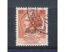 1953 - LOTTO/10350U - TRIESTE A - 80 LIRE ITALIA TURRITA USATO 1953 - LOTTO/10350U - TRIESTE A - 80 LIRE ITALIA TURRITA USATO