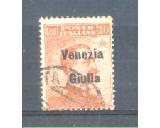 1918/19 - LOTTO/VNG23U - VENEZIA GIULIA - 20c. ARANCIO USATO