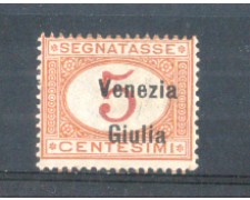 1918 - LOTTO/VNGT1L - VENEZIA GIULIA - 5c. SEGNATASSE LING.