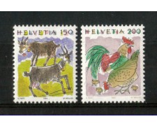 1994 - LOTTO/SVI1460CPN - SVIZZERA - ANIMALI 2v. - NUOVI