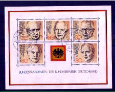 1982 - LOTTO/GFBF17U - GERMANIA - PRESIDENTI FOGLIETTO - USATO 1982 - LOTTO/GFBF17U - GERMANIA - PRESIDENTI FOGLIETTO - USATO