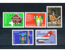 1981 - LOTTO/SVI1125CPN - SVIZZERA - PROPAGANDA 5v. - NUOVI 1981 - LOTTO/SVI1125CPN - SVIZZERA - PROPAGANDA 5v. - NUOVI