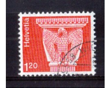1974 - LOTTO/SVI969U - SVIZZERA - 1,20 Fr. CAPITELLO ROMANICO - USATO 1974 - LOTTO/SVI969U - SVIZZERA - 1,20 Fr. CAPITELLO ROMANICO - USATO