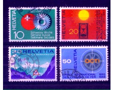 1967 - LOTTO/SVI794CPU - SVIZZERA - PROPAGANDA 4v. - USATI 1967 - LOTTO/SVI794CPU - SVIZZERA - PROPAGANDA 4v. - USATI