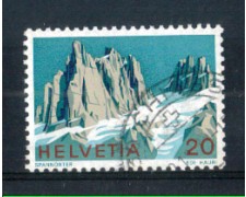 1972 - LOTTO/SVI906U - SVIZZERA - 20 c. MONTI SPANNORTER - USATO 1972 - LOTTO/SVI906U - SVIZZERA - 20 c. MONTI SPANNORTER - USATO