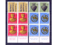 1972 - LOTTO/SVI904CPNQ - SVIZZERA - PRO PATRIA 4v. - QUARTINE NUOVE