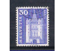 1960 - LOTTO/SVI651U - SVIZZERA - 50c. PORTA S.PAOLO - USATO 1960 - LOTTO/SVI651U - SVIZZERA - 50c. PORTA S.PAOLO - USATO