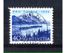1954 - LOTTO/SVI552U - SVIZZERA - 40+10c. PRO PATRIA - USATO