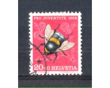 1954 - LOTTO/SVI555U - SVIZZERA - 20+10c. PRO JUVENTUTE - USATO