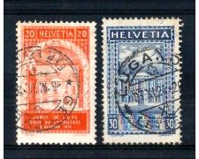 1924 - LOTTO/SVI213CPU - SVIZZERA - CINQUANTENARIO U.P.U. 2v. - USATI