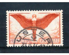 1924 - LOTTO/SVIA11AU - SVIZZERA - 75c. POSTA AEREA ICARO - USATO 1924 - LOTTO/SVIA11AU - SVIZZERA - 75c. POSTA AEREA ICARO - USATO