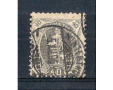 1904 - LOTTO/SVI92U - SVIZZERA - 40c. GRIGIO TIPO MODIFICATO - USATO