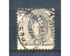 1904 - LOTTO/SVI92UA - SVIZZERA - 40c. GRIGIO TIPO MODIFICATO - USATO