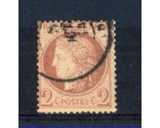 1871/75 - LOTTO/FRA51U - FRANCIA - 2c. ROSSO BRUNO CERERE - USATO