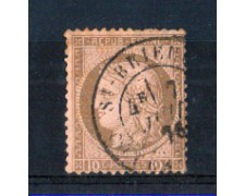 1871/75 - LOTTO/FRA54U - FRANCIA - 10c. BRUNO SU ROSA - USATO