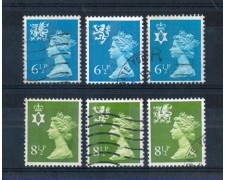 1976 - LOTTO/4654 - GRAN BRETAGNA - REGIONALI 6v. - USATI